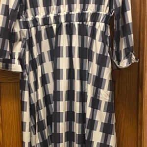 Amazon Black and Gray Long Sleeve Dress